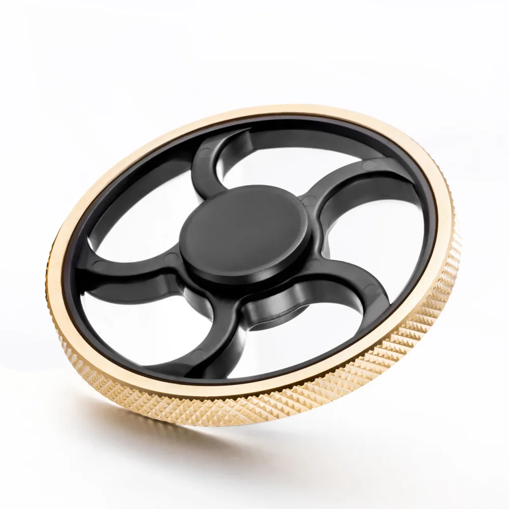 Hot Fingertip Gyro Decompression Finger Spinner Five Leaf Stent Edc Tool Spinner Hand Hand Anxiety Stress