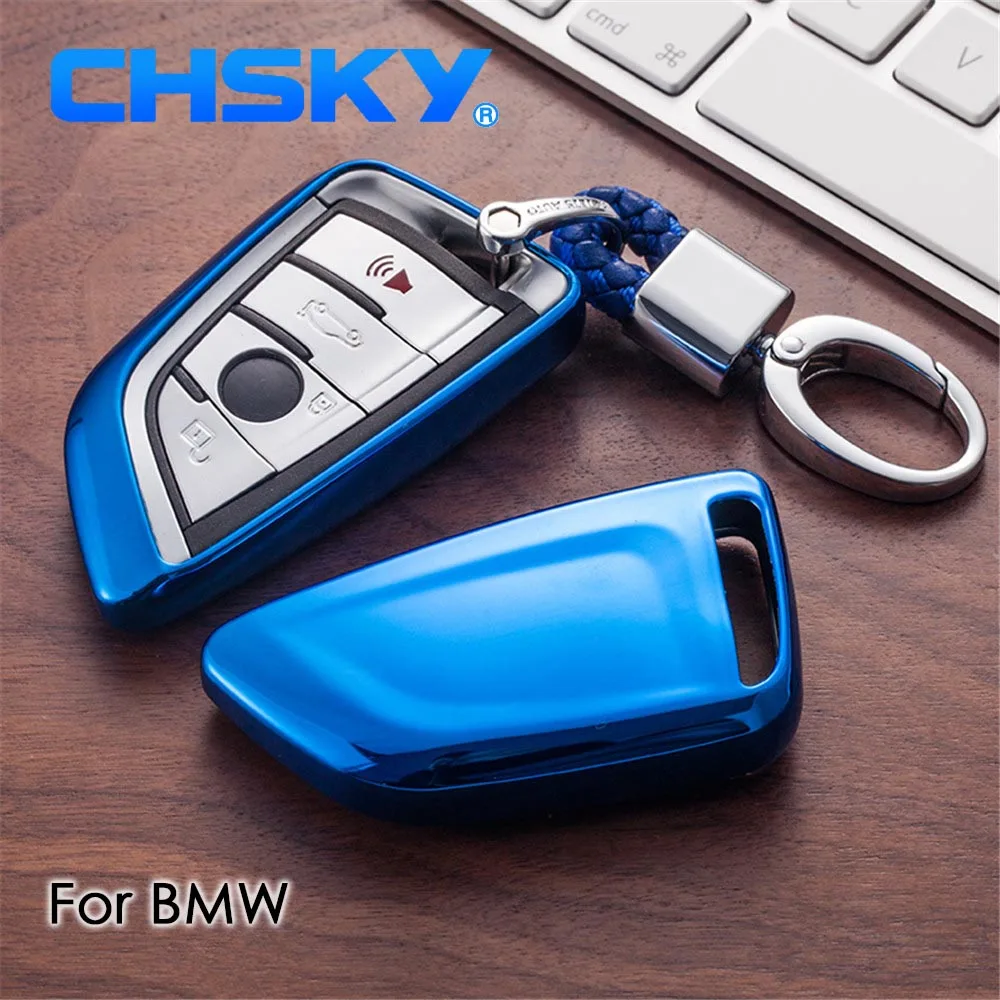 CHSKY ТПУ для BMW чехол ключей X5 E53 E70 F15 G05 X1 X6 7 серии автомобильного ключа оболочка