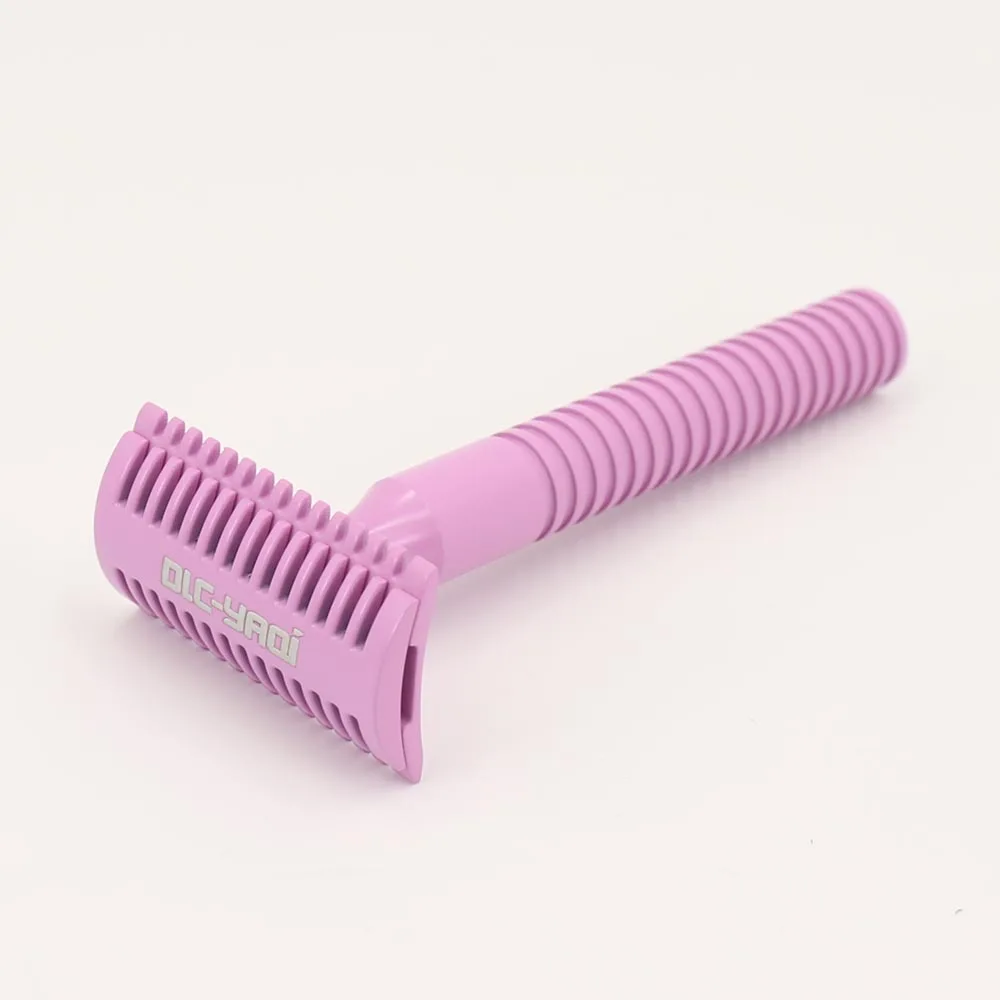 Дамская бритва для бритья Yaqi с латунной ручкой фиолетового цвета | Красота и