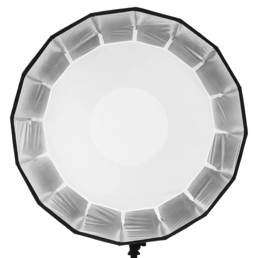 Selens 105cm White Foldable Beauty Dish Softbox with Bowens Mount for Studio Lighting Off-camera Fl