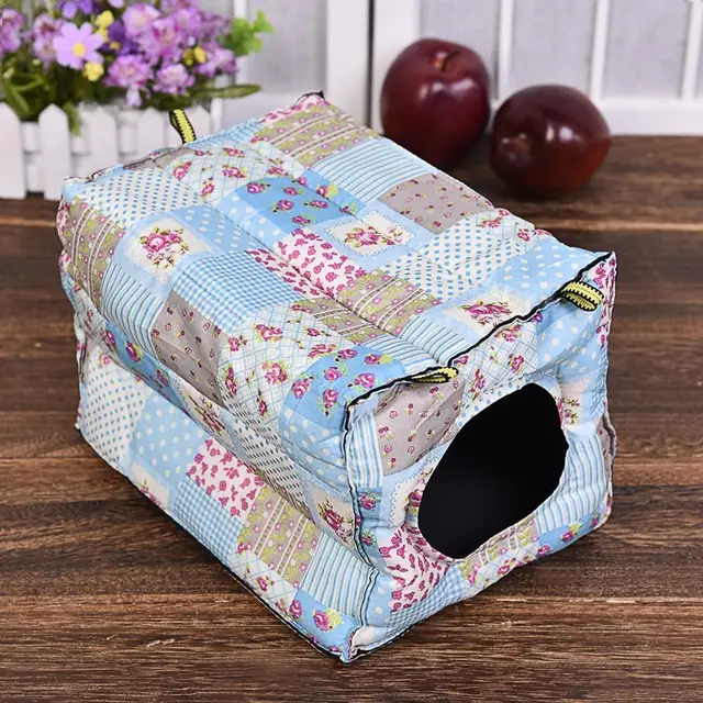 Hook Design Small Pets Cube Cotton Hamster House Cage For Small Animals Squirrel Guinea Pig Chinchilla Rabbit House Supplies 5