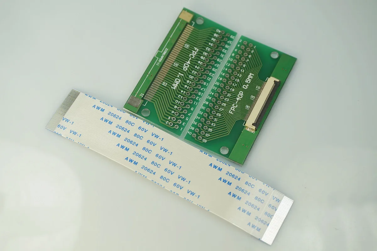 Кабель FFC FPC 40 Pin 0 5 мм Шаг до 2 54 фотоэлемент питания PCB адаптер 80 100 150 200 300 1524