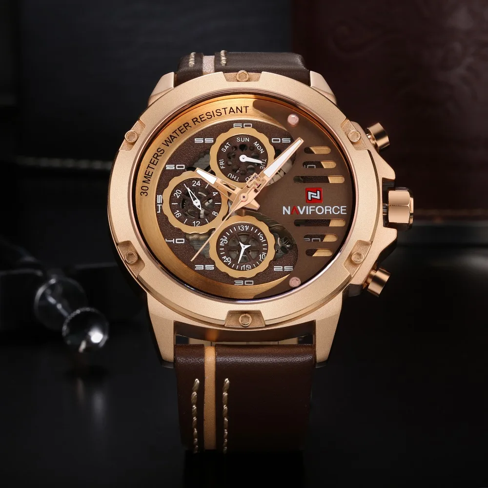 Men's Watch Multifunctional Quartz Belt Watch Waterproof Men's Watch Watch