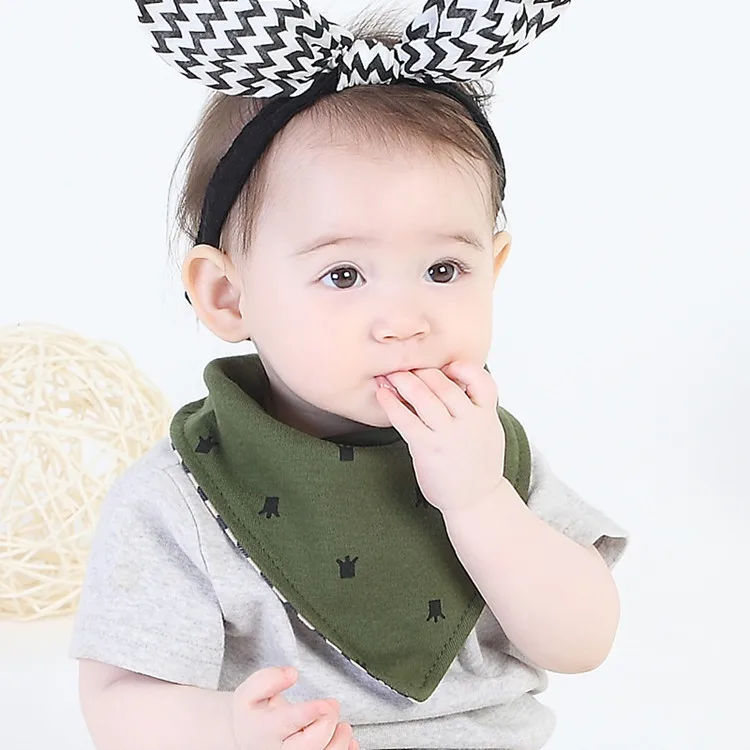 

Baby Bibs Bandana 100% Cotton Double Layers Drool Bibs Children Boy Girl Triangle Bandana Bibs Infant Towel Newborn Scarf