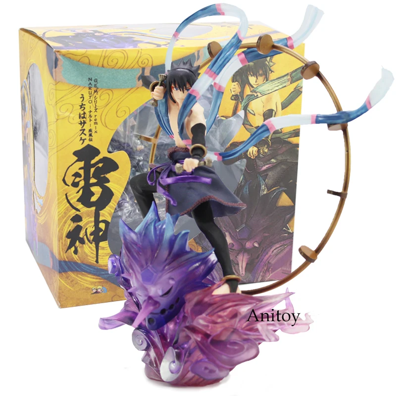 

Naruto Shippuden Uzumaki Naruto Fujin / Uchiha Sasuke Raijin PVC Figure Collectible Model Toy 16.5-18cm