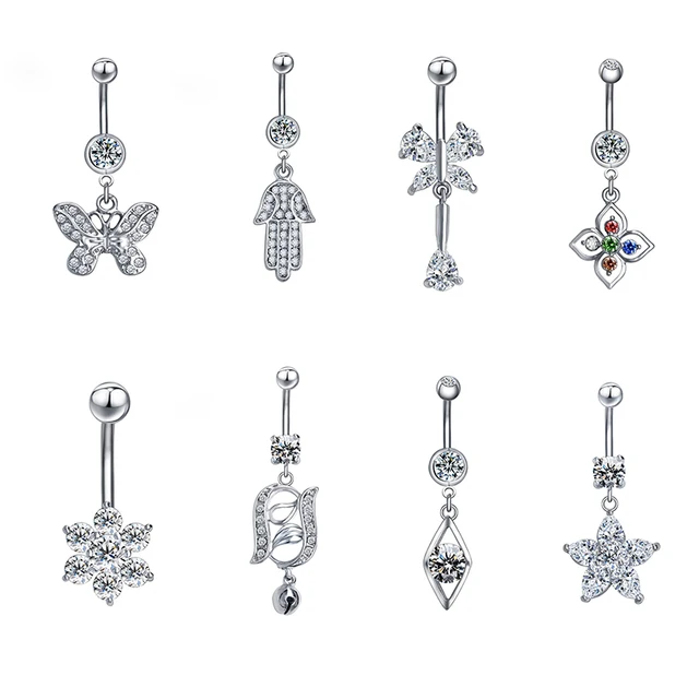 Sexy Women Belly Button Rings Dangle Navel Rings Hot Sexy Women Body