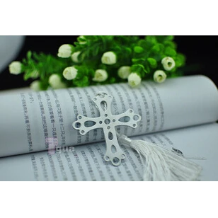 5 штук в партии милые Крест Любовь серебристого металла закладки творческий подарок для свадьбы высокое качество подарок Pakage