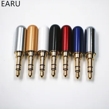 

8pcs 3.5 mm Plug Audio Jack 3 Pole Gold Plated Earphone Adapter Socket for DIY Stereo Headset Earphone Headphone for Repair