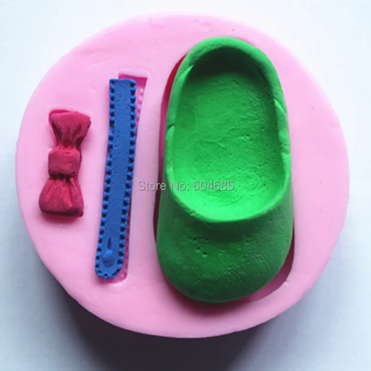 

single girl shoe fondant cake molds soap chocolate mould for the kitchen baking DIY cake tool kitchen tool FM128