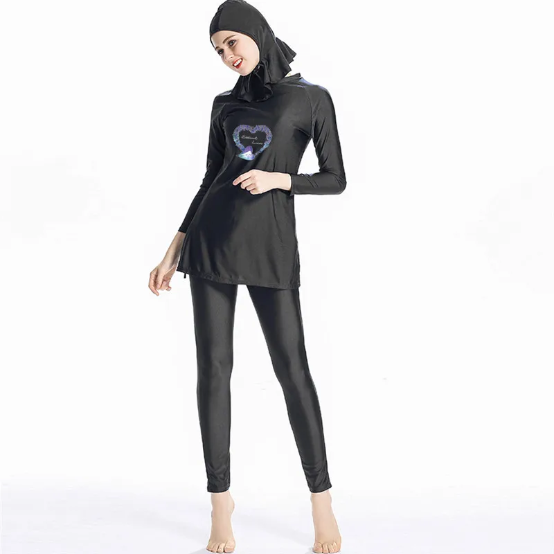 XS-4XL Мусульманский купальник женский скромный лоскутный полный купальник с длинным рукавом ислам ic хиджаб ислам Burkinis одежда купальный костюм