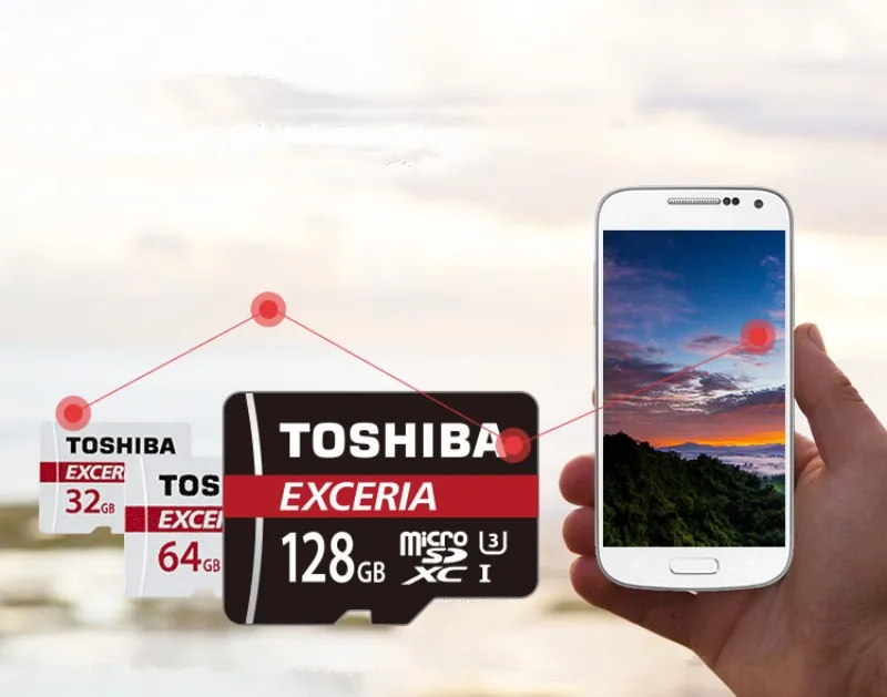 Оригинальные TOSHIBA EXCERIA U1/U3 карты памяти Micro SD карты 16 ГБ 32 ГБ 64 ГБ 128 Гб класс 10 Microsd TF карта UHS1 флеш-накопитель