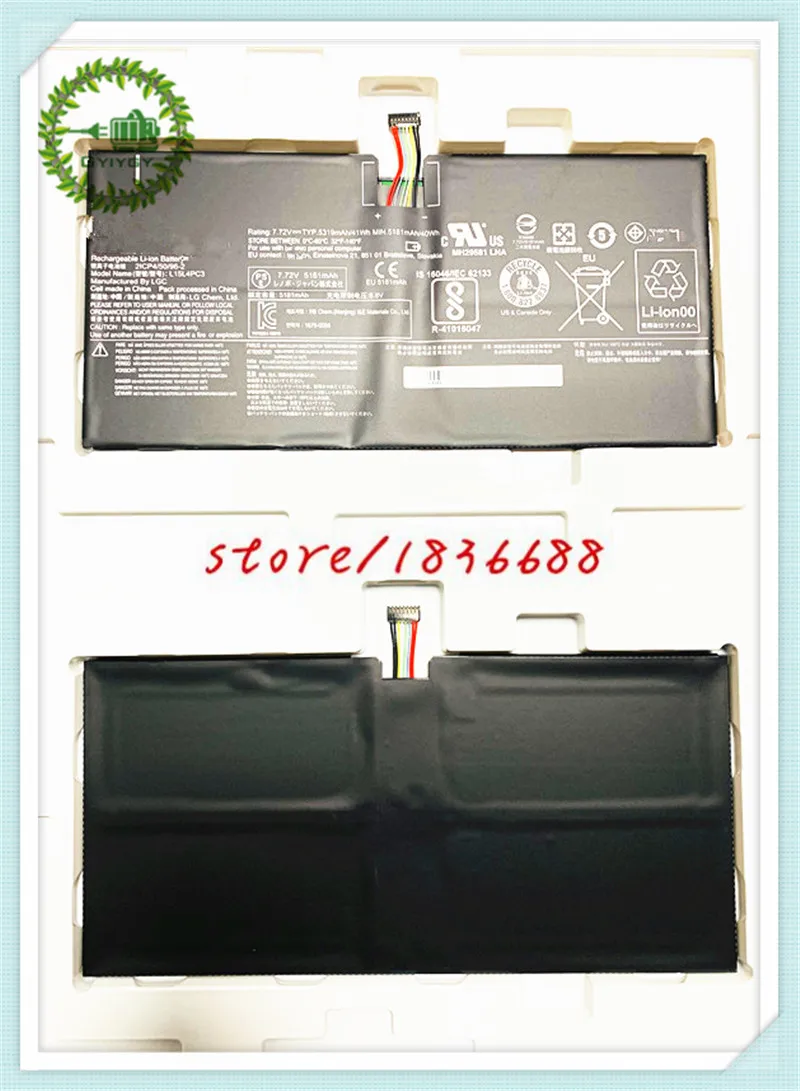 Аккумулятор для ноутбука Lenovo MIIX 7 72 MIIX5 Pro 5 5319 в 720 мАч 41 Вт/ч L15M4PC3 L15L4PC3 | Компьютеры и