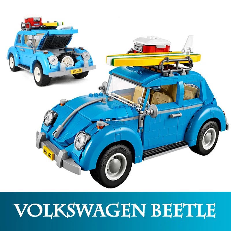 

21003 Technic Creative 1193pc Volkswagen Beetle Car Model Building Blocks Assembly Camper Van Bricks Compatible With LegoINGlys