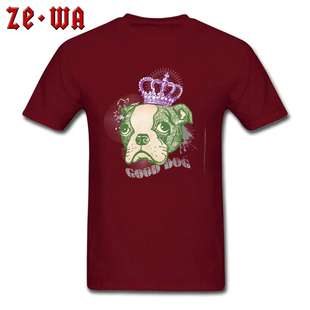 Good Dog Summer Cotton O-Neck Tops Tees Short Sleeve Design Tees Prevailing Design T Shirt Free Shipping Good Dog maroon