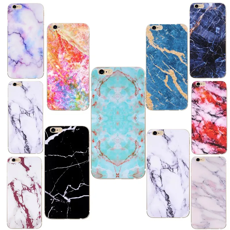 

For iphone 8 Luxury Case Marble Colorful Protective Back Cover Phone Coque For iphone 7 Plus X 5 5S SE 6 6S Funda Capa