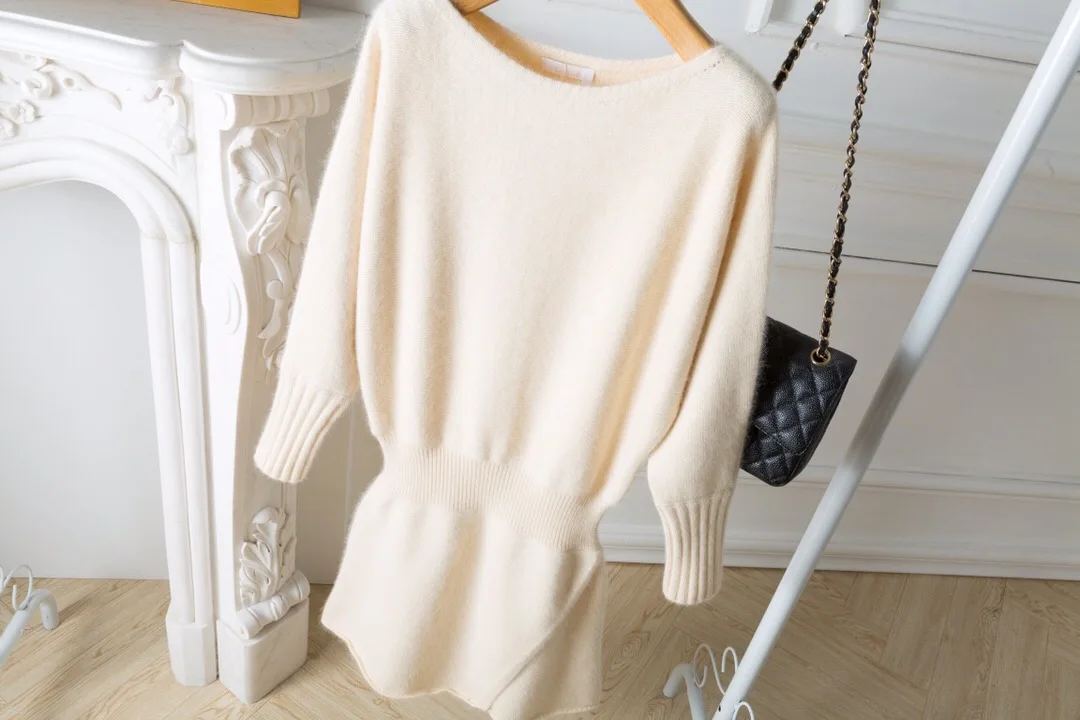 Chandail Femmes Tailles 1 Robe Slinky 2019 D'hiver Beige Nouveau Vêtements Couleurs Laine qB7wWIWv