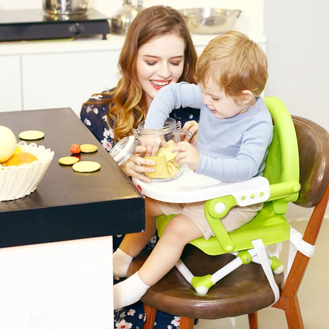 2017 Real Baby Highchair Kid Feeding High Chair Children Booster Seat
