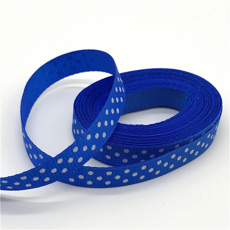 Ribbon Decoration Ribbon Supplies Grosgrain Ribbon Christmas Ribbon Sewing Ribbon 5yards/lot 3/8'' 10mm Grosgrain Ribbon Printing Polka Dot Hair Bow Party Christmas Wedding Decoration