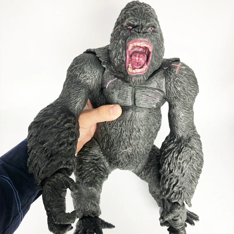 Большой размер 35 см King Kong Skull lsland Gorilla обезьяна фигурка модель игрушки