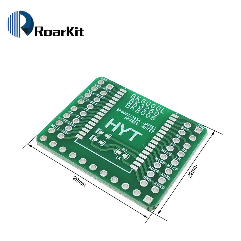 Bluetooth стерео аудио модуль передачи BK8000L Плата расширения AT команды SPP Bluetooth динамик усилитель DIY - Цвет: Expansion board