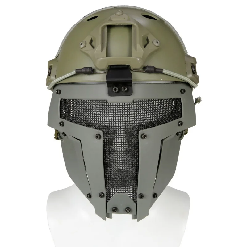 Полнолицевая тактическая велосипедная маска нового типа страйкбол SPT сетка Спарта Боевая маска AF шлем крепление ABS