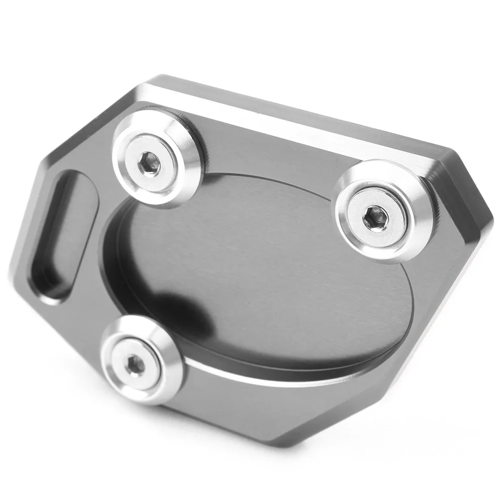 CNC мотоцикл Kickstand подножка боковая подставка удлинитель опорная пластина для KAWASAKI Ninja 250 300R Z250 ZX250 EX300 2013 - Цвет: Titanium