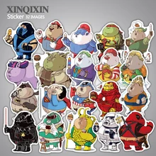 32 Pcs Fat hero Sticker Cute Cartoon Anime Toy Kids Stickers for DIY Portable Phone Luggage