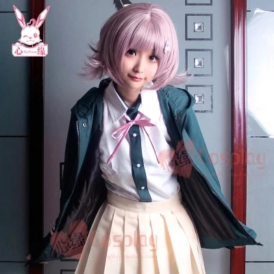 Аниме игры супер DanganRonpa 2 Косплей Костюм Chiaki Nanami косплей костюм куртка рубашка юбка галстук-бабочка унисекс на заказ