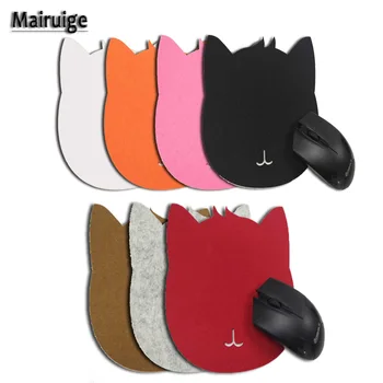 

Mairuige Creative Polygonal mousepad Felt Materials Small Size Cat Pattern Table Soft Mat 7 Color You Can Choice for /game