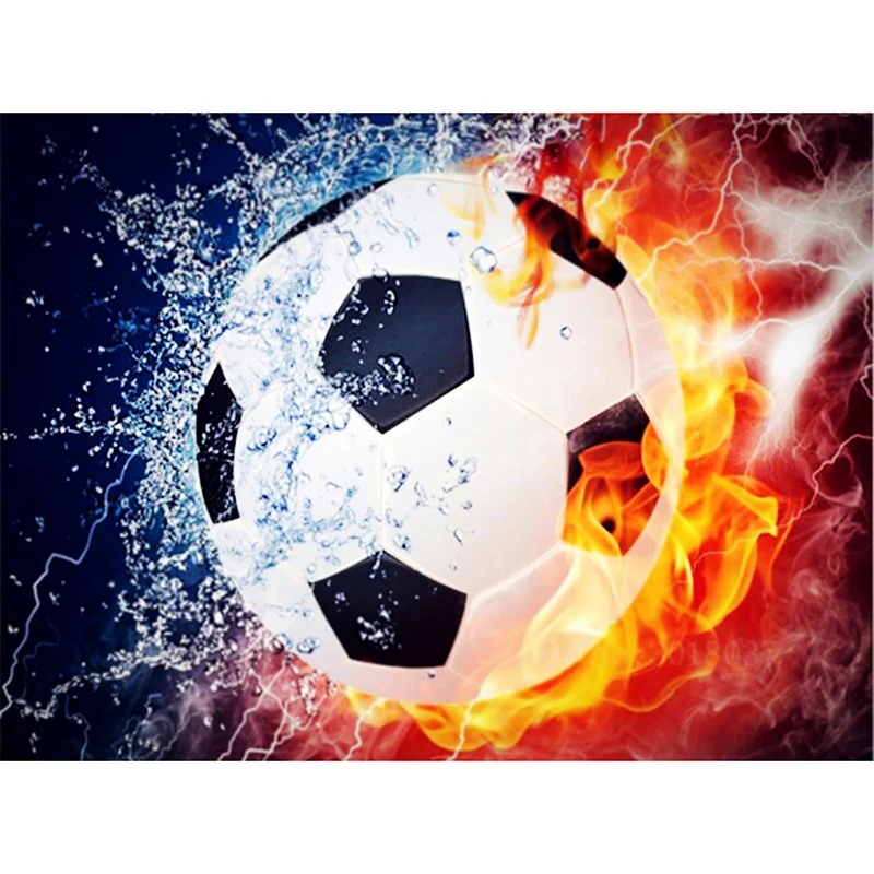 5D Hobby diy diamond painting Colorful football Mosaic Daimond Painting