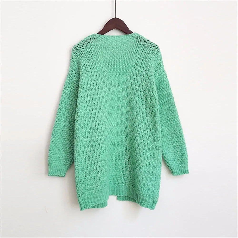Autumn Women Knitted Long Sweater Open Stitch Casual Long Sleeve Sweater Solid Pockets Female Cardigan Sweaters Autumn Women Knitted Long Sweater Open Stitch Casual Long Sleeve Sweater Solid Pockets Female Cardigan Sweaters