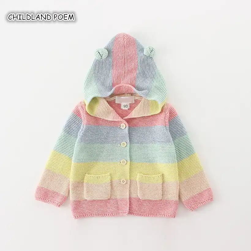 rainbow baby sweater