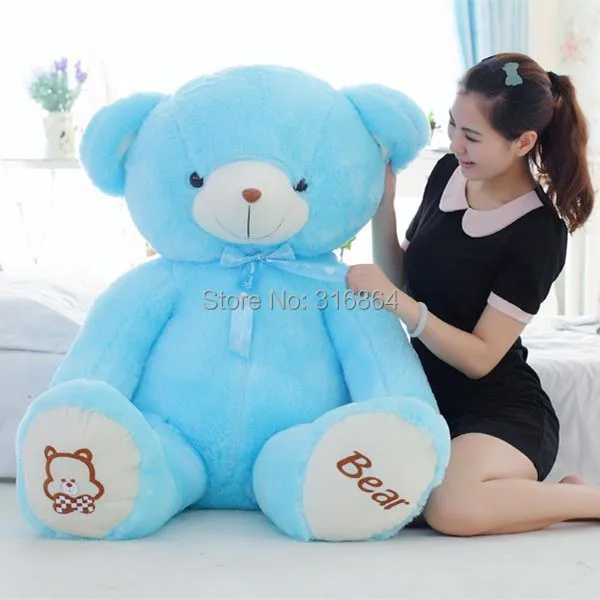Мишка Push-игрушка прекрасный синий медведь много Размеры выбрать подарок любовника подарок на день рождения много Размеры выбрать