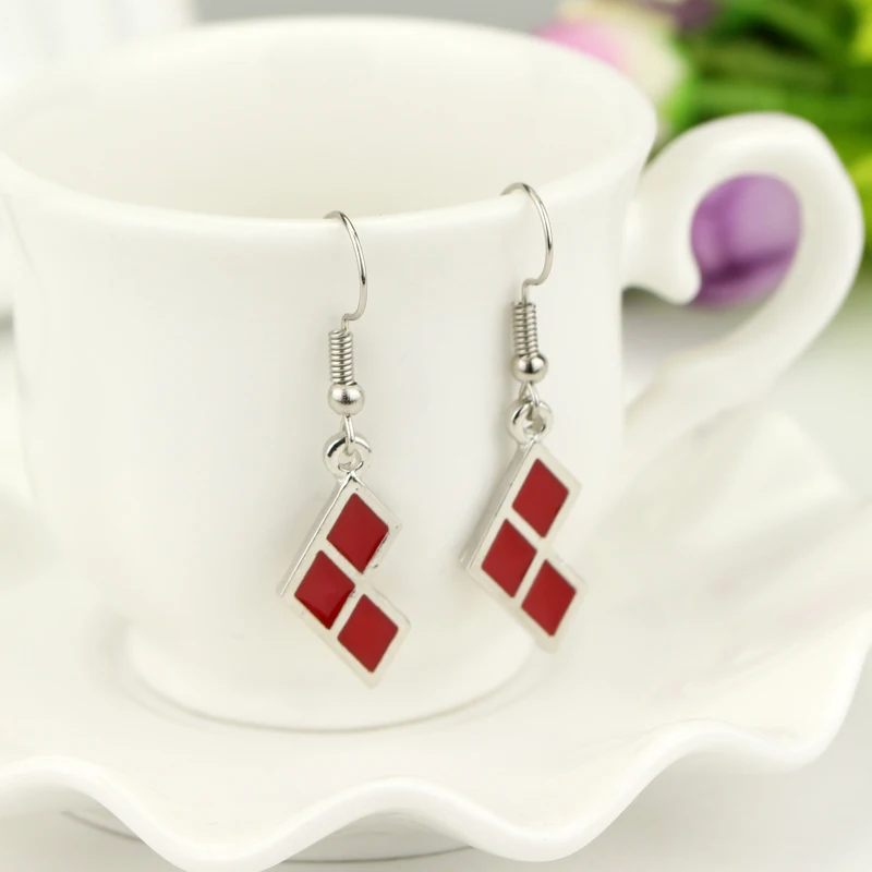 

Suicide Squad Harley Quinn Earrings for Women Accessories Trendy Dangle Earring