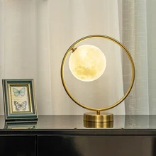 Современный креативный кольцевой Настольный светильник, настольный светильник с шариками для спальни, прикроватный, для учебы, ресторана, домашние лампы, светодиодный Настольный светильник ing TA032