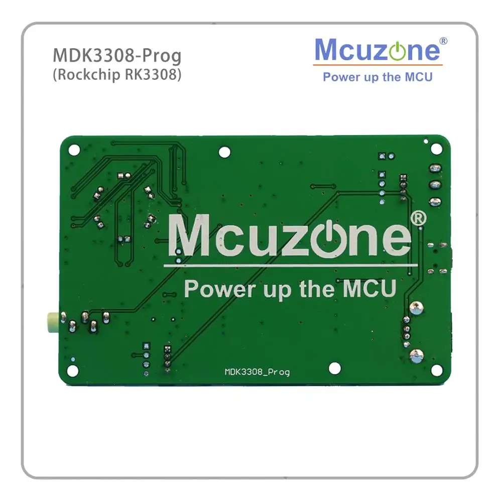 Rockchip RK3308 на базе MDK3308_Prog, четырехъядерный Cortex-A35 до 1,3 ГГц, 256 Мб DDR3/3L 256 Мб NAND, AI VA HMI MT7601 USB wifi