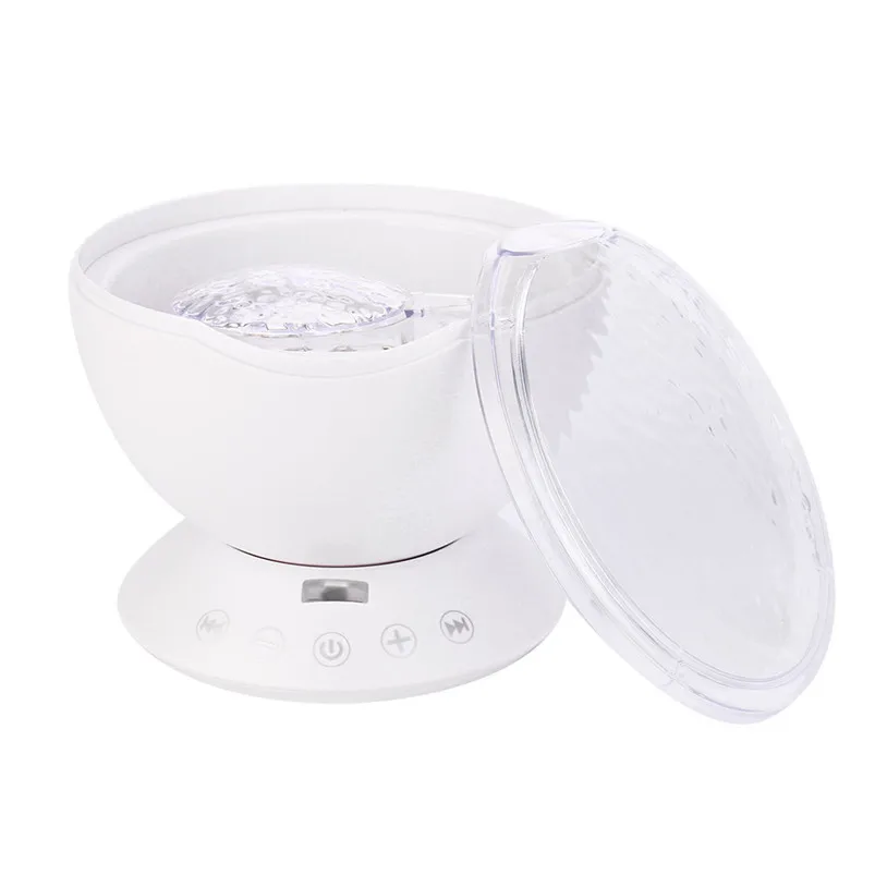  12 LED 7 Colors Night Lamp Remote Control Ocean Wave Projector Nightlight For Apartment Drawing Room Decor Lamparas 40JY3023