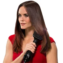 Одношаговый фен/Расческа с горячим воздухом, щетка для укладки, генератор отрицательных ионов, выпрямитель для волос и бигуди и стайлер для уменьшения завивки, фен для волос