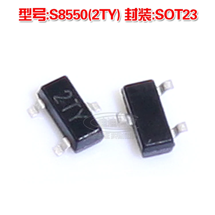 Новый транзистор низкой мощности S8550 SOT 23 Silkscreen 2TY PNP 0.5A 25V 550 SOT23|transistor power|transistor