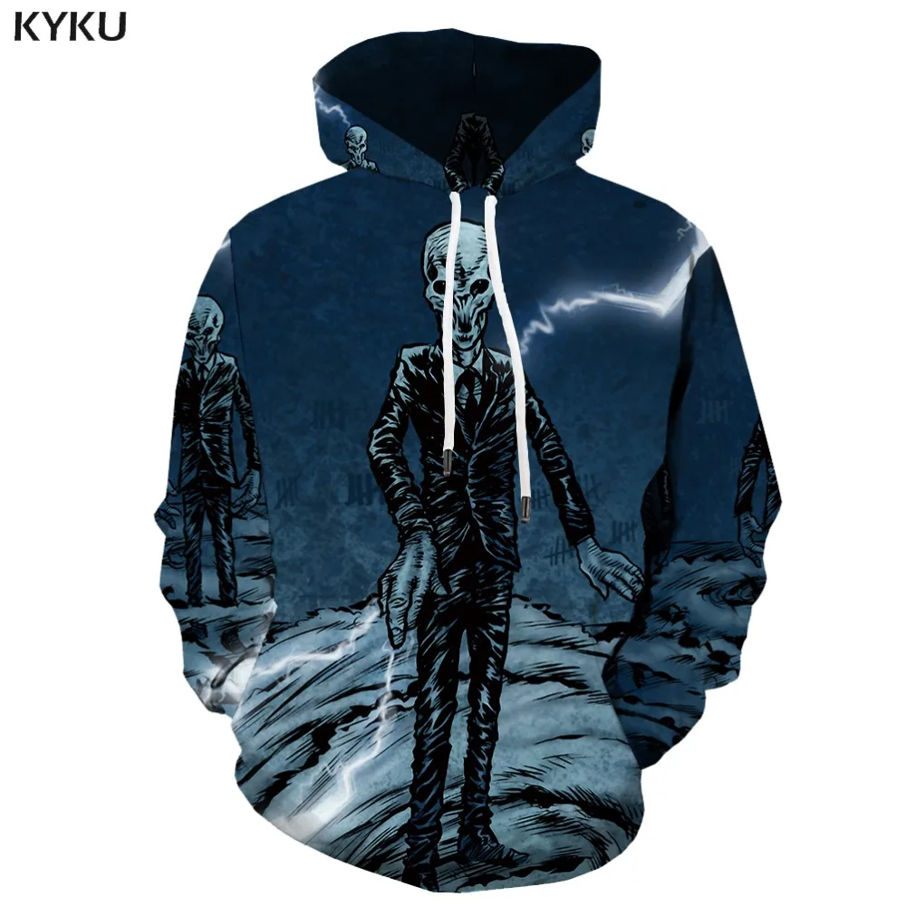 

3d Hoodies Alien Hoodie Men Skull Sweatshirt Printed Lightning Hoody Anime Cartoon 3d Printed Harajuku Hoodie Print Long Sleeve