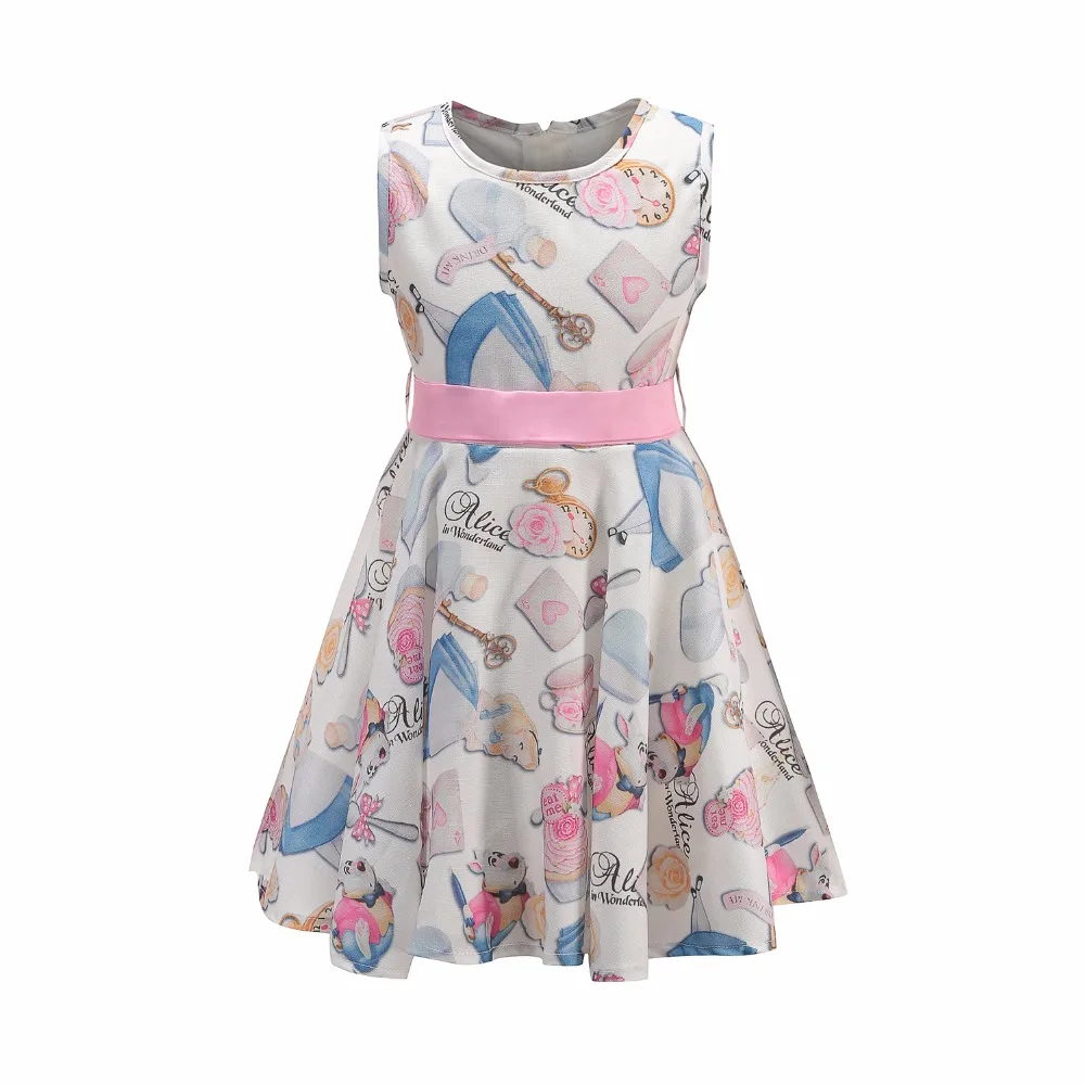 

kids dresses for girls Cartoon Snow White Children clothing Cotton Pink Party And Evening Dress Baby Girl Clothes 2-12 Years