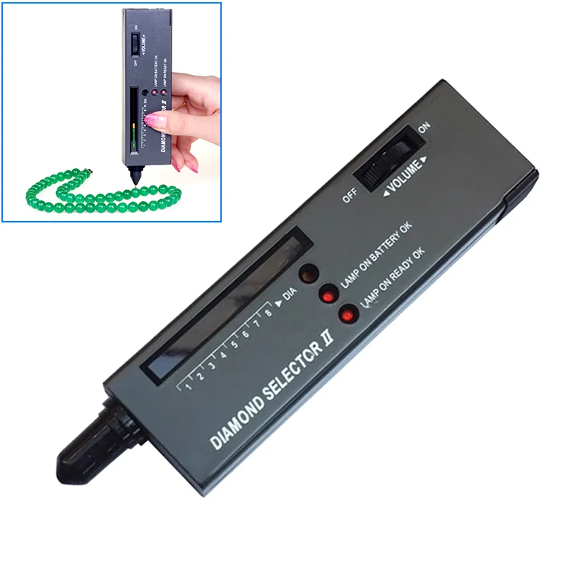 

2017 Diamond Gems Tester Portable Gemstone Selector Tool II LED Indicator Accurate Jewelry Test Tool New @M23