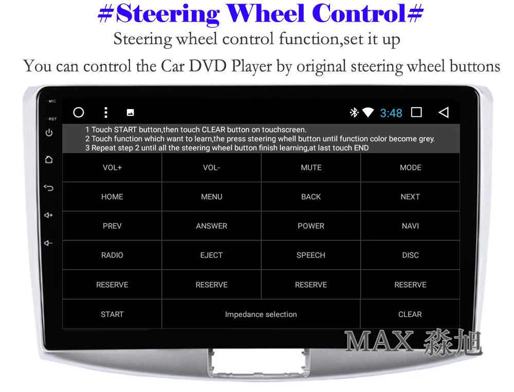 Best MAX Android 8.1.0 Car DVD Player For For Volkswagen Passat CC B6 B7 2012-2015 Car radio GPS Navigation System Free Map BT WiFi 9