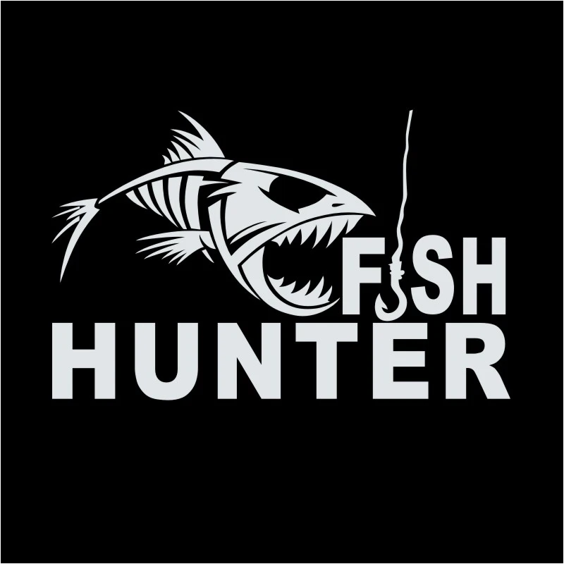 DCTAL car Fishing Sticker car styling programa Catfish Hunter Pesca divertido Cuerpo Adhesivos Accesorios fishing decal F2-4