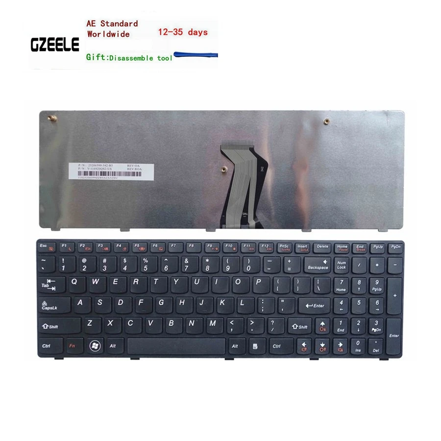 Новая клавиатура для ноутбука США lenovo G570 Z560 Z560A Z560G Z565 G575 G770 G560 G560A G565 G560L английская(США) клавиатура