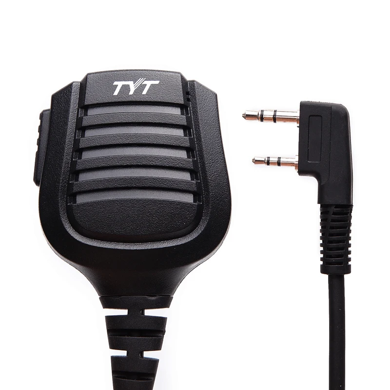 TYT ip57 Водонепроницаемый 2 Булавки Динамик микрофон для TYT Двухканальные рации th-uv8000d/E md-380 md-390 Baofeng UV-5R UV-82