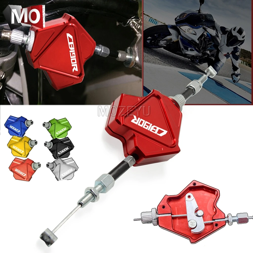 

Motorcycle Accessories CNC Aluminum Stunt Clutch Lever CB190R Easy Pull Cable System For Honda CB190R CB 190 CB190 R 190R