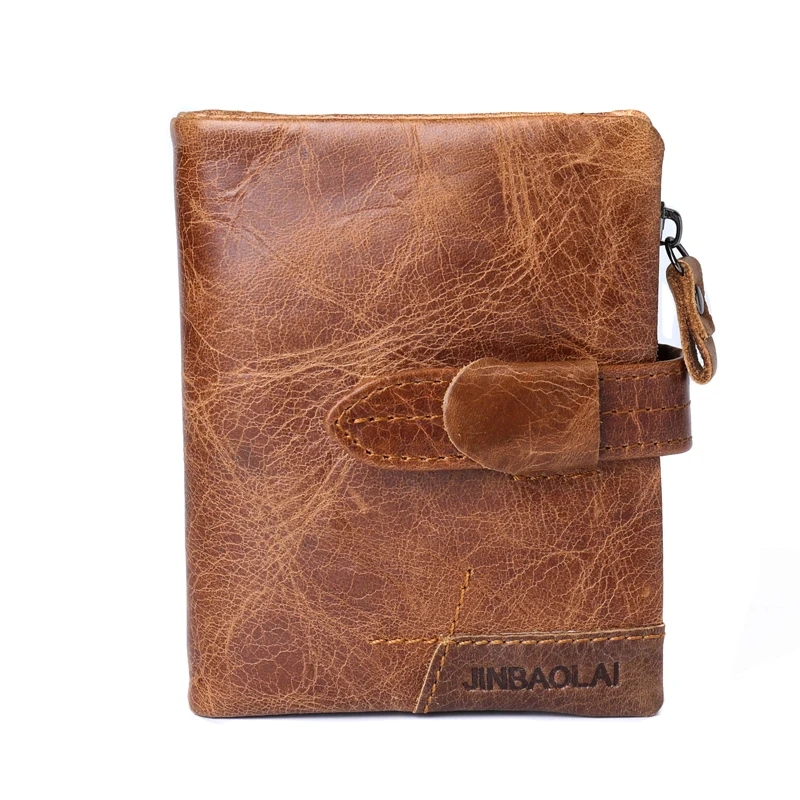 

Vintage Men Wallets Cow Leather Hasp Small Wallet Coin Pocket Purse Card Holder Carteira Masculina Coin Leather Wallet for men