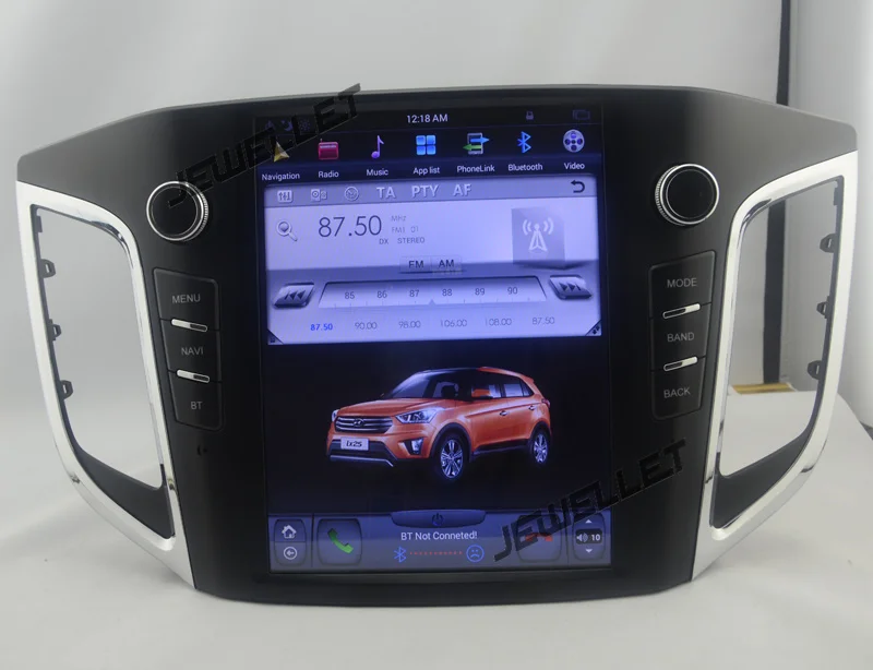 Discount 10.4" tesla style vertical screen android 8.1 Six core Car GPS radio Navigation for Hyundai ix25 Creta Cantus 2014-2019 1