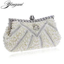 YINGMI дизайн женские вечерние сумки ручной работы из бисера бриллианты мягкая оболочка Дизайн Ежедневные клатчи для свадьбы/вечерние/Ужин кошелек
